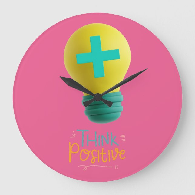 Think Positive Large Clock (Front)