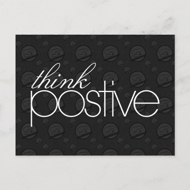 Think Positive Postcard (Front)