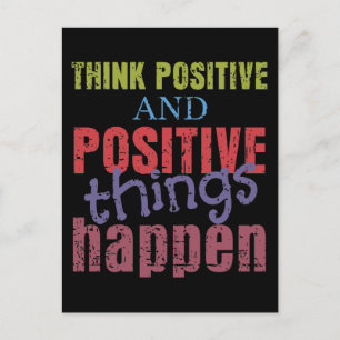Think Positive Postcard