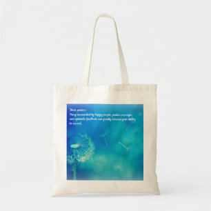 Think Positive Tote Bag