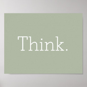 Think. Poster