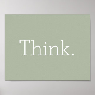 Think. Poster