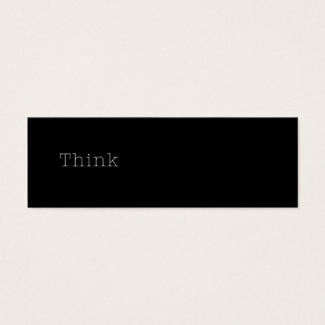 Think Quotes Inspirational Thought Quote Black (Front)