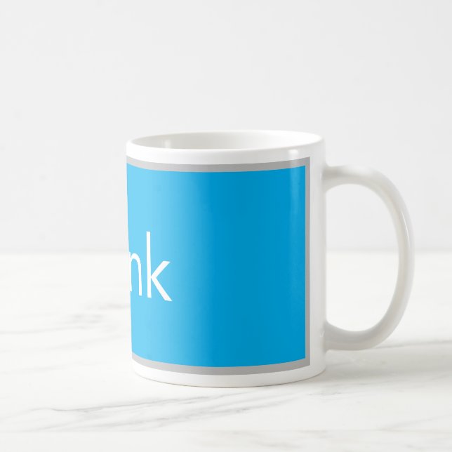 Think Skateboarding Coffee Mug (Right)