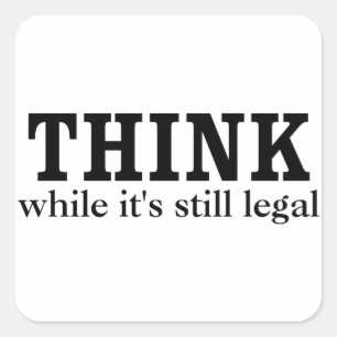 THINK SQUARE STICKER