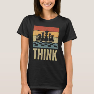 Think Vintage Chess Player  Chess T-Shirt