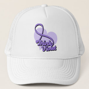 Think Violet Hodgkin's Lymphoma Trucker Hat