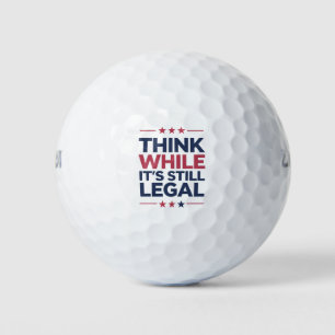 Think While It's A Still Legal Republican Gift Golf Balls