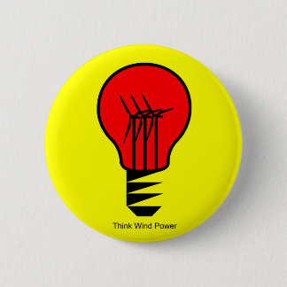Think Wind Power 6 Cm Round Badge