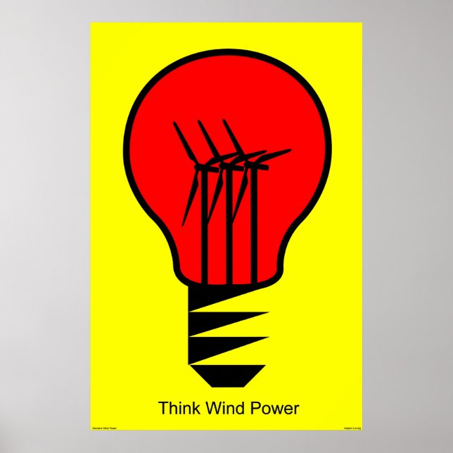 Think Wind Power Poster (Front)