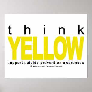 Think YELLOW Suicide Prevention Poster