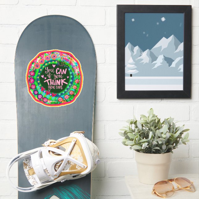 Think You Can Colourful Fun Inspirivity (Snowboard)