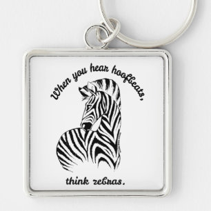 Think Zebras Key Ring