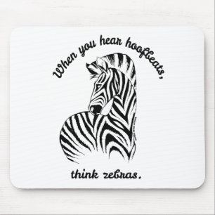 Think Zebras Mouse Pad