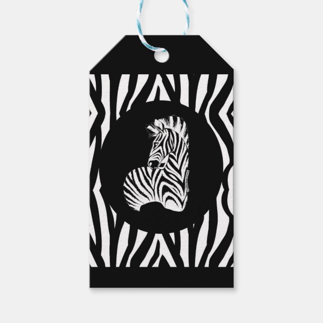 Think Zebras...Rare Disease Gift Tags (Front)