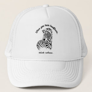Think Zebras Trucker Hat
