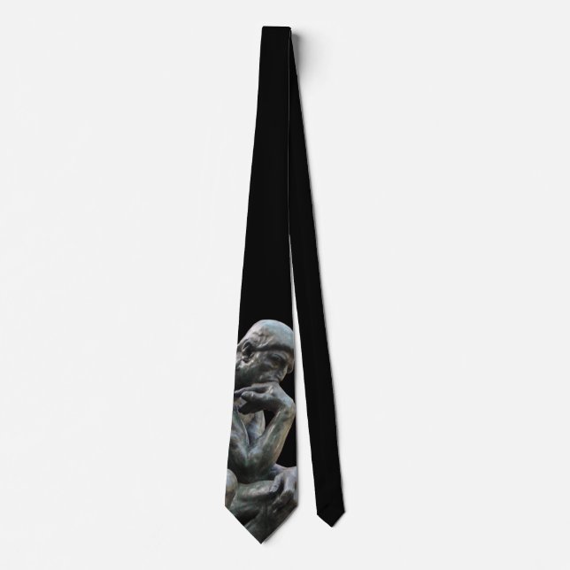 Thinker Statue Tie (Front)