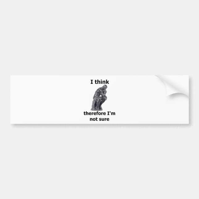 ThinkerWare Bumper Sticker (Front)
