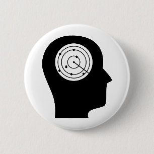 Thinking About Air Traffic Control 6 Cm Round Badge