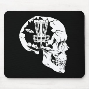 Thinking About Disc Golf, Frolf Player Gift Mouse Pad