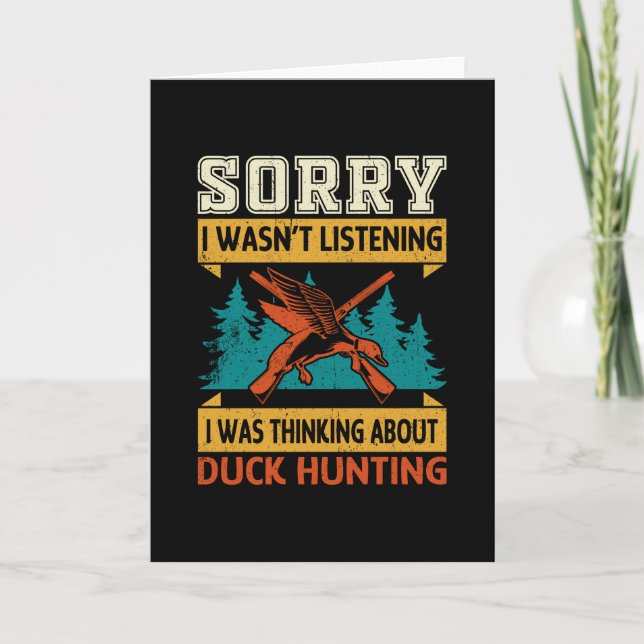Thinking About Duck Hunting Card (Front)