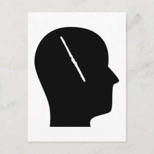 Thinking About Flute Postcard