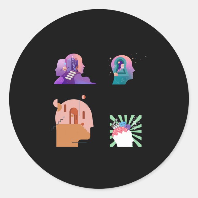 Thinking About Important S Of The Cosmos  Classic Round Sticker (Front)