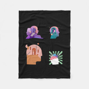 Thinking About Important S Of The Cosmos Fleece Blanket