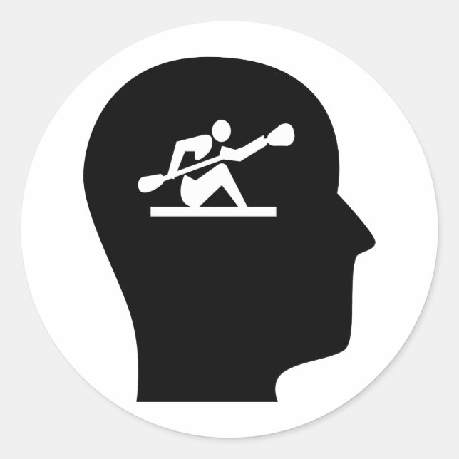 Thinking About Kayaking Classic Round Sticker (Front)