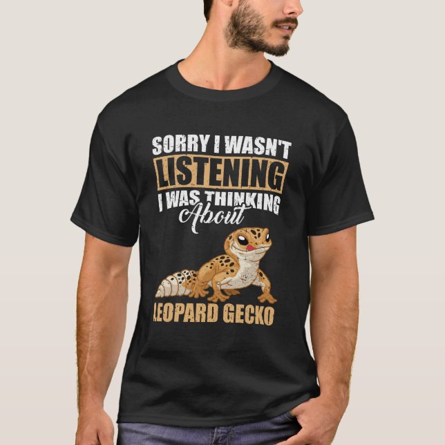 Thinking About Leopard Gecko T-Shirt (Front)