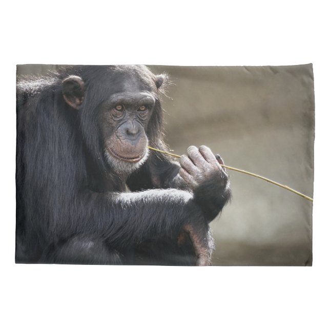 Thinking About Monkeying Around Pillowcase (Back)