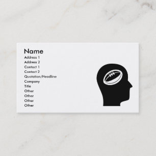 Thinking About Rugby Business Card