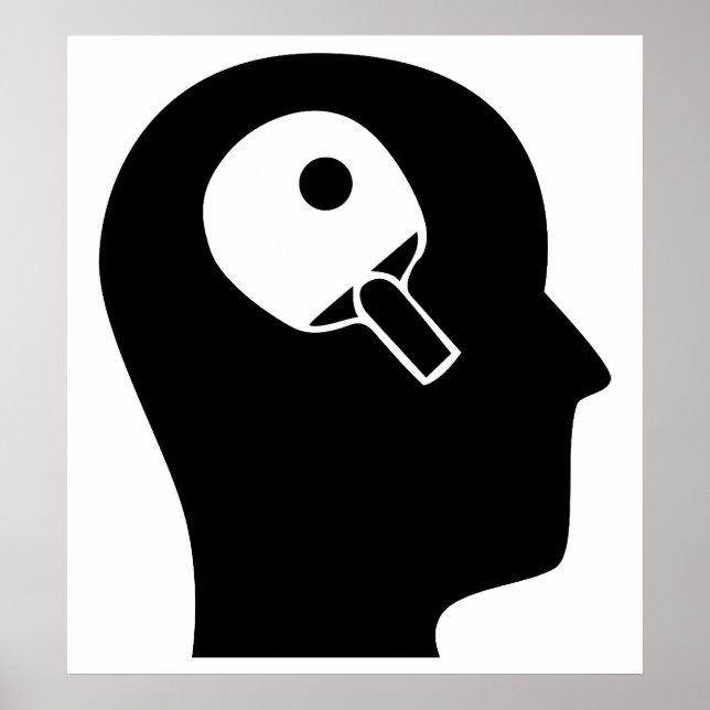 Thinking About Table Tennis Poster (Front)