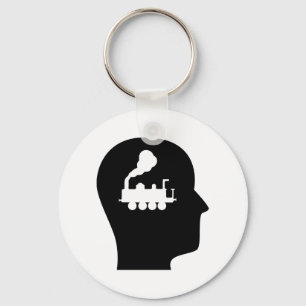 Thinking About Trains Key Ring