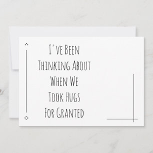 Thinking About When We Took Hugs For Granted