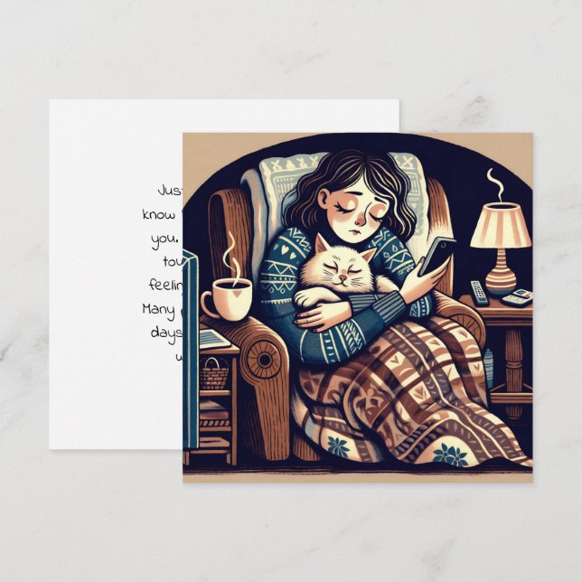 Thinking About You | Chronically Ill Friend Card (Front/Back)