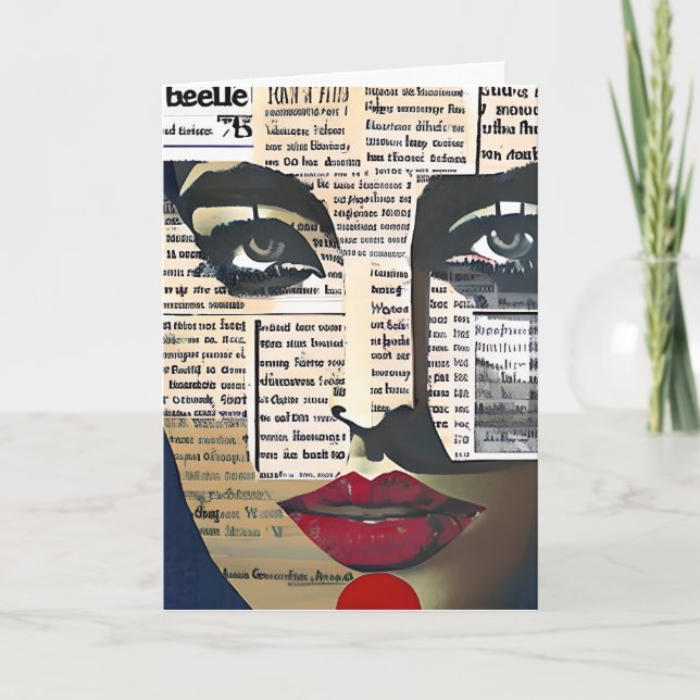 Thinking About You | Friendship Abstract Art Card (Front)