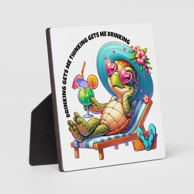 Thinking and Drinking Plaque (Front)