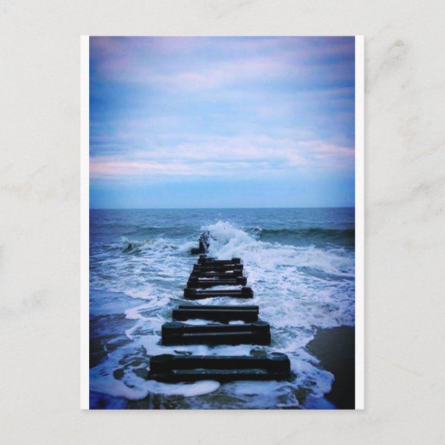 Thinking At The Beach Postcard (Front)