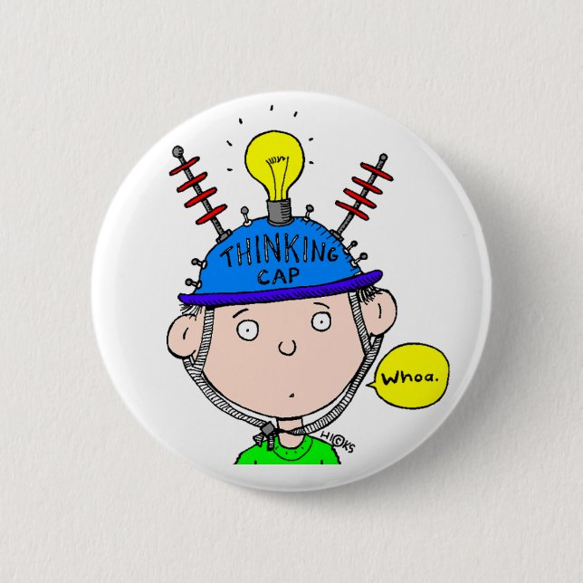 THINKING CAP BUTTON (Front)