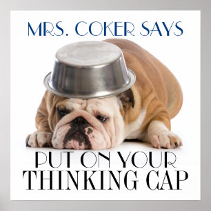 Thinking Cap School Humour Poster
