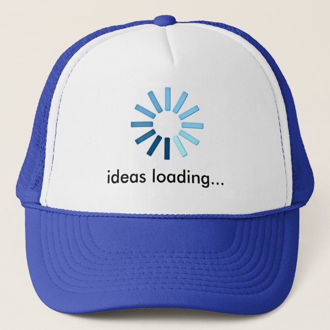 thinking cap... trucker hat (Front)