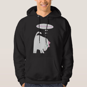 Thinking Cat Adult Pullover Hoodie