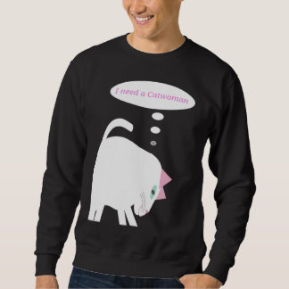 Thinking Cat Sweatshirt 