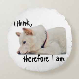 Thinking dog Cushion by koroku