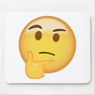 Thinking Face Emoji Mouse Pad