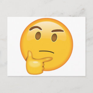 Thinking Face - Emoji Postcard