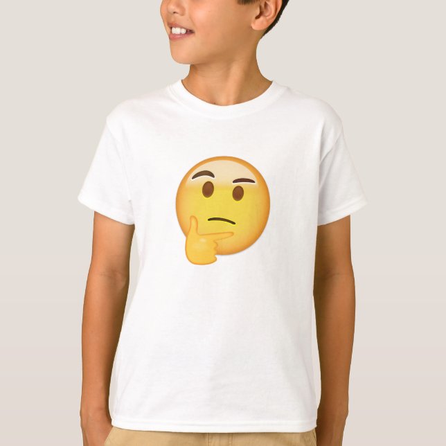 Thinking Face Emoji T-Shirt (Front)