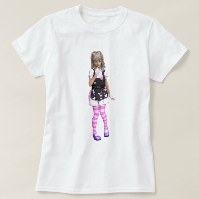 Thinking Girl T-shirt (Design Front)