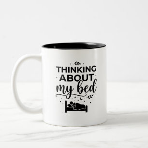 Thinking Introvert Mornings Two Tone Mug